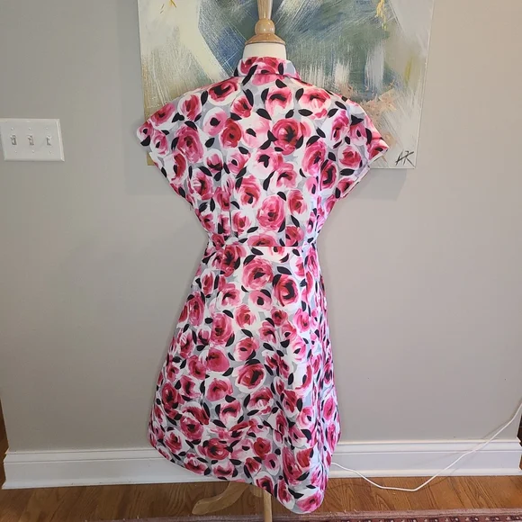 Kate Spade rosebud print shirt dress - Picture 2 of 6